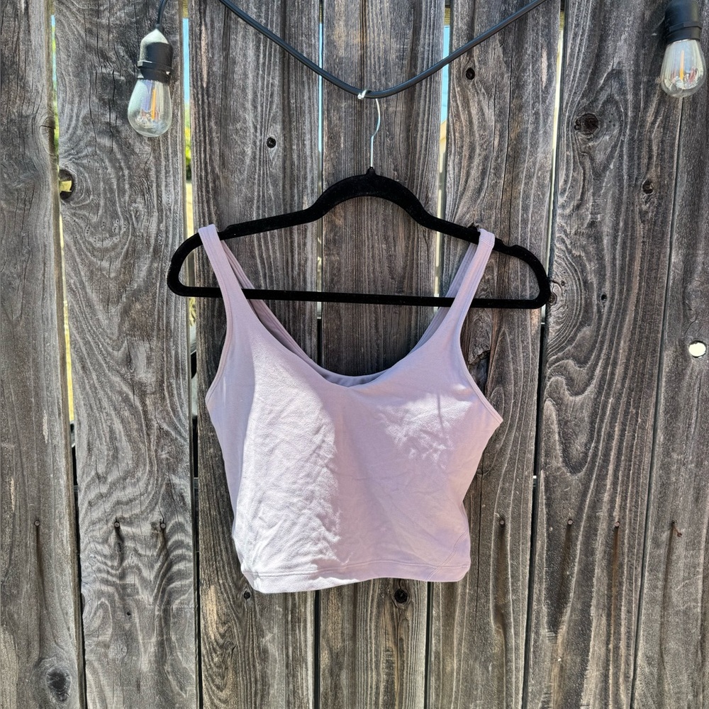 Lululemon Align Tank Top Built-In Sports Bra Nulu Violet Verbena Size 8